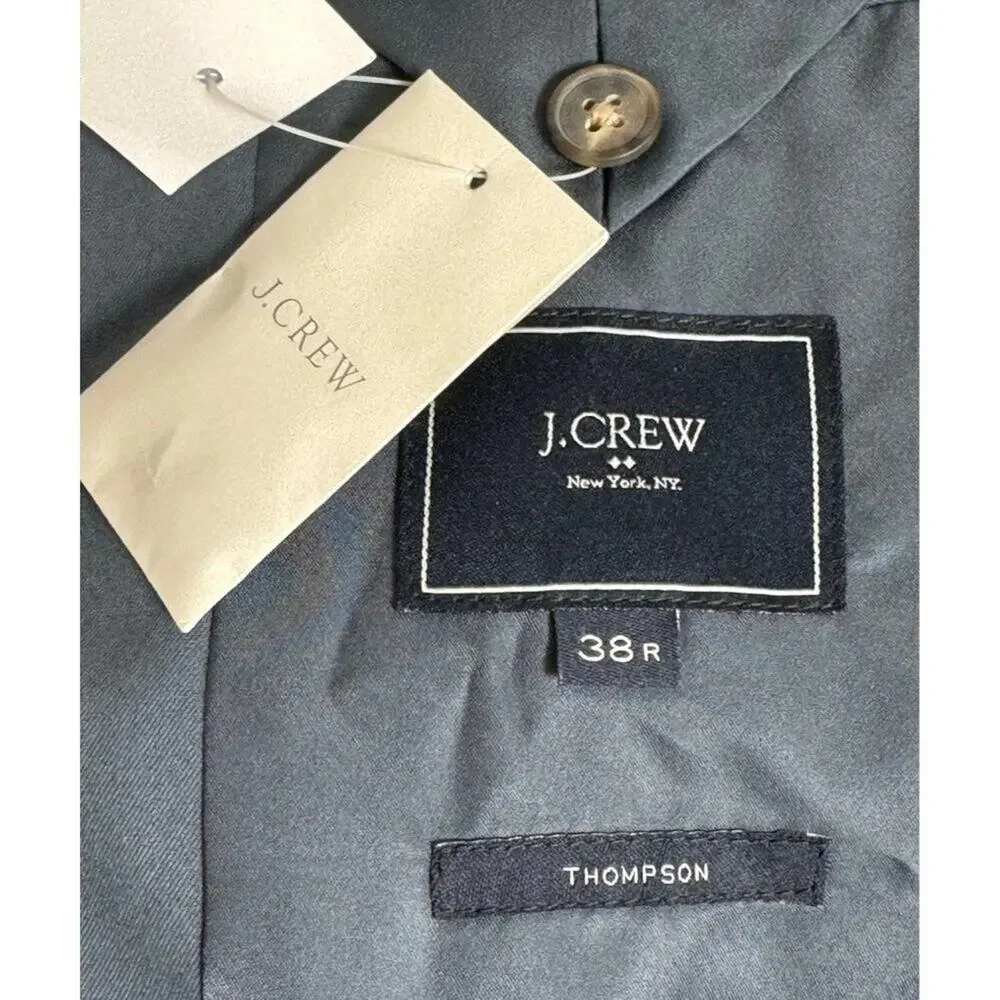 NWT J. Crew Mens‎ Thompson Suit Jacket in Blue 38647 Size 38R